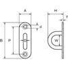 TRUSCO Stainless Steel Pad 35mm x 1 Piece TPD-12 Eye, 120mm,