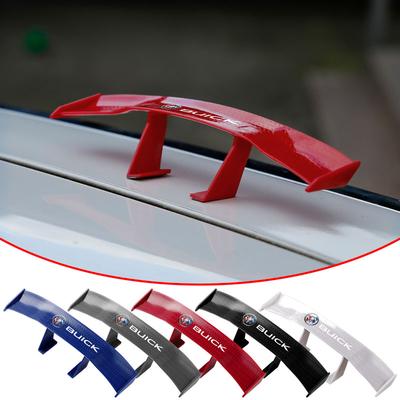 Car Rear Spoiler Mini Spoiler Wing Small Tail Emblem Sticker Decoration For Regal Avenir Envision Angkola Electra Anthem Cascada Avista Riviera