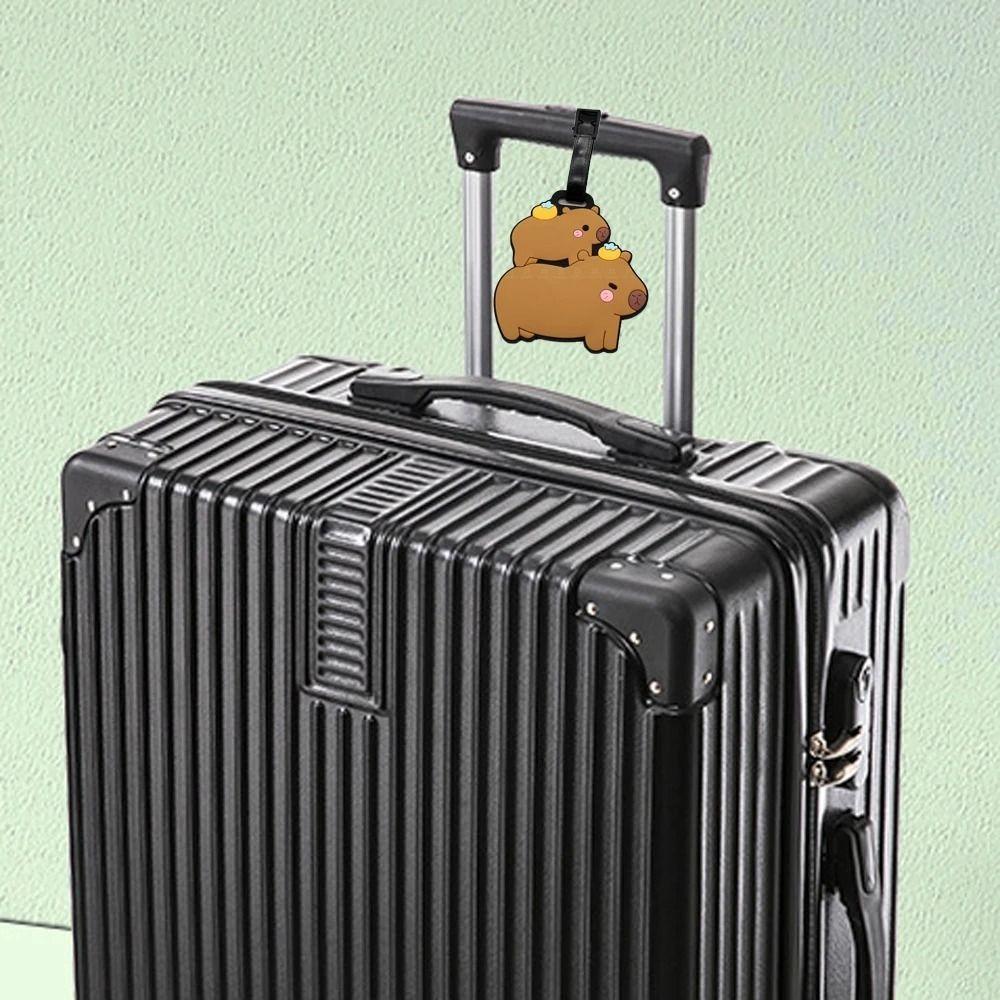 Boarding Pass Capibara Airplane Suitcase Tag Aircraft Consignment Card Tag  Travel Accessories