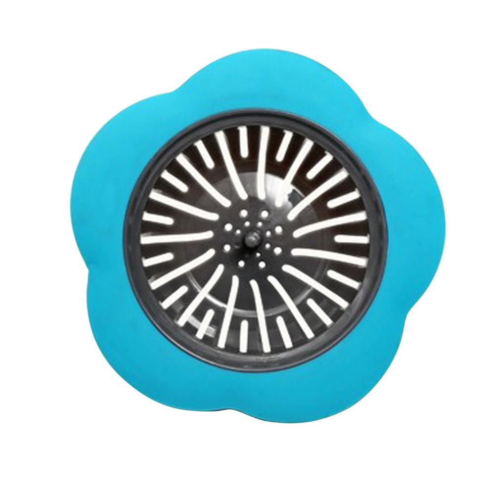 Flower Shape Sink Drains Cover Large Capacity Plastic Sink Sewer Easy Cleaning Bathroom Drainage Trap for Kitchen Bathroom