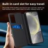 For Galaxy S25 Ultra With View Window Leather Phone Case And Slot Card