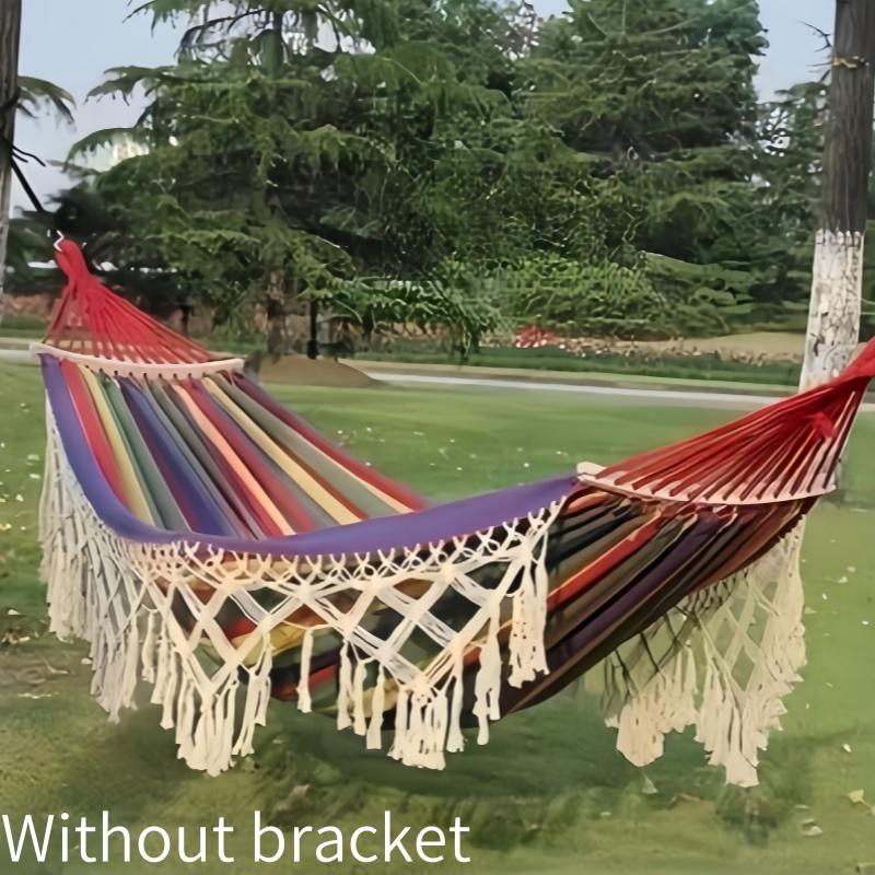 2 in 1 Hammock And Swinging Chair Outdoor Camping Swing Hammock Frame Portable Indoor-Outdoor Adjustable Folding Single Bracket