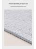 2024 Luxury Gray Waterproof Carpet: Large Area Living Room & Bedroom Floor Mat