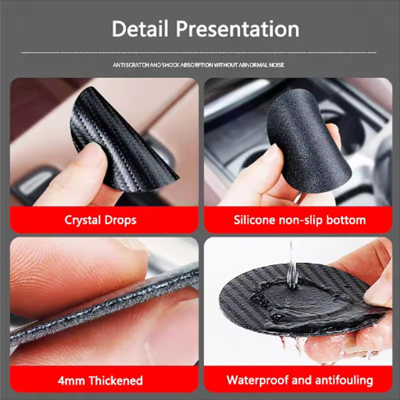 2 Pièces Sous-verre en Cuir Anti-bruit Coussinet pour Tasse à Eau Pour BMW MINI WORKS One Cooper JCW R60 R59 R58 R57 R56 R55 R53 R52 F55 F56
