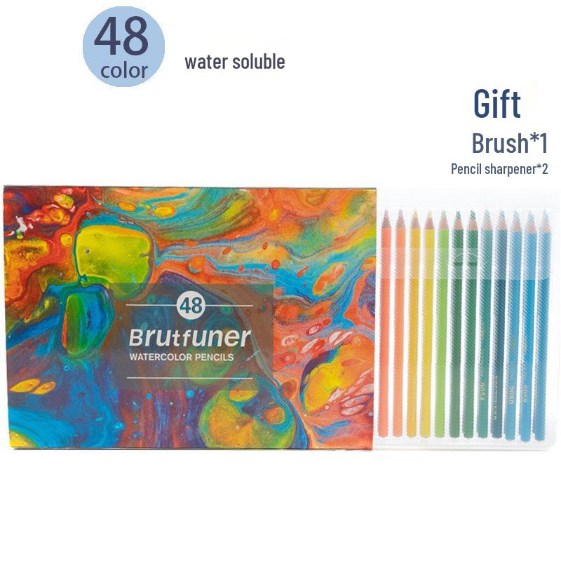 OBOS Professional Oil-Based, Water-Soluble Colored Pencils, 72 Colors for Hand-Drawn Painting and Sketching