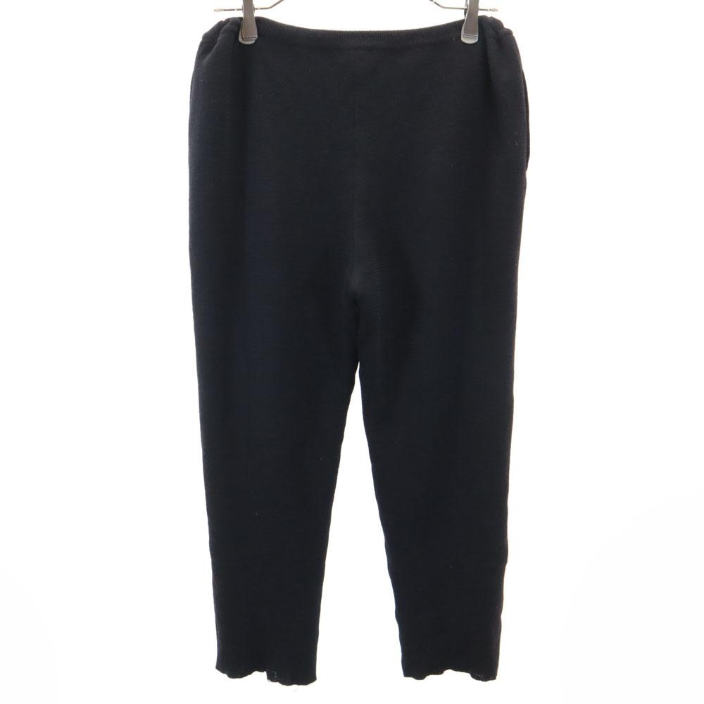 Yves Saint Laurent 90. léta Starý úplet Zkrácené kalhoty Ne. 9 černých žen použito