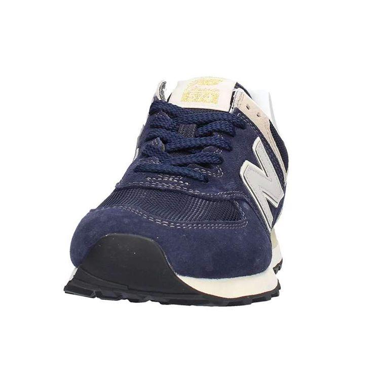 New Balance Nb 574 Retro Fabric Low Top Casual Running Shoes Men sneaker Blue White ML574VLA