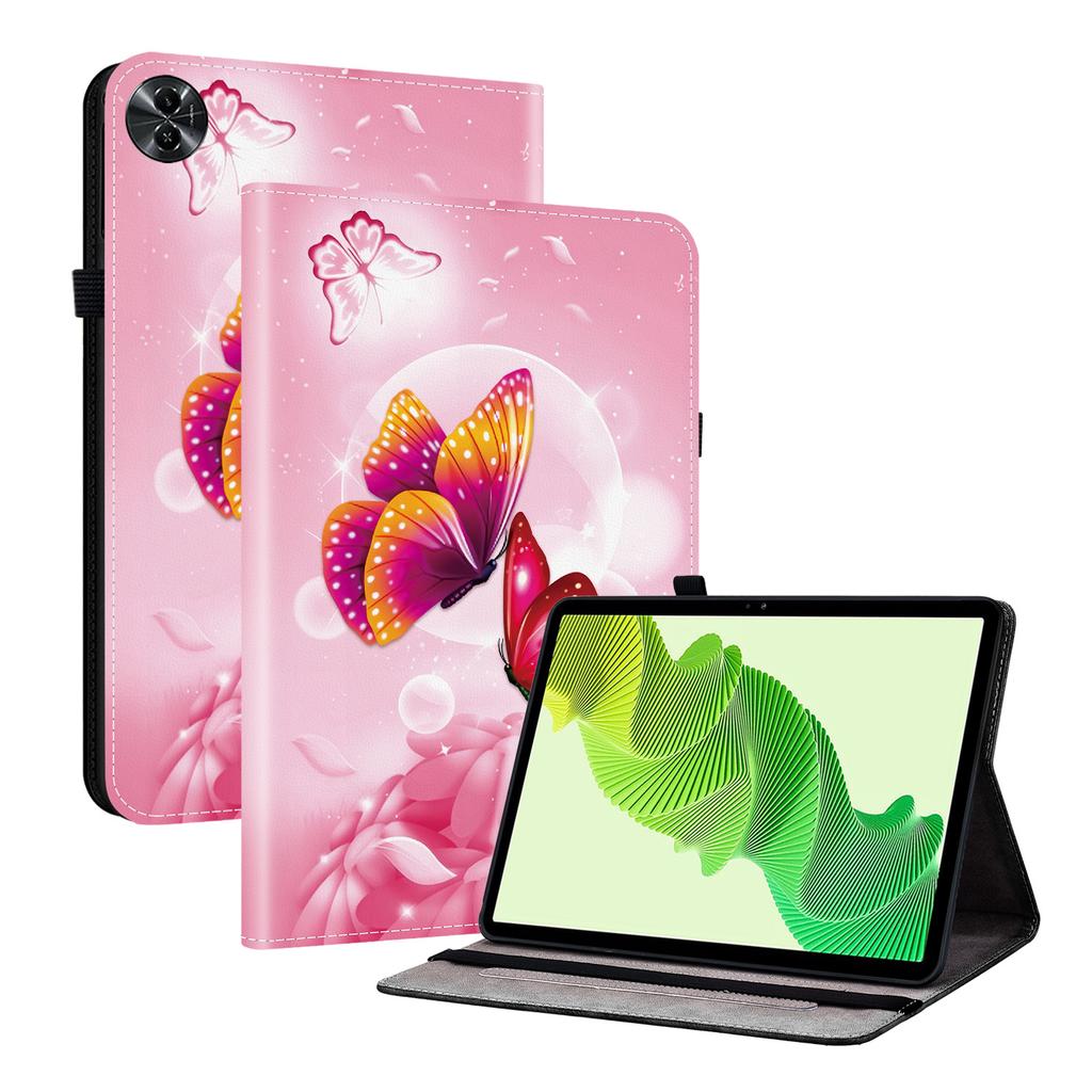 Custodia per Tablet in Pelle PU per Realme Pad 2- 11 Stili! Durevole, con 2 fessure per supporto, portapenne e fessure per carte, cover posteriore flessibile in TPU
