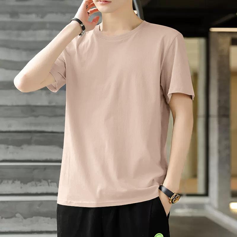 Men's Short Sleeve Crew Neck T-Shirt Soft Casual Daily Wear Basic Top