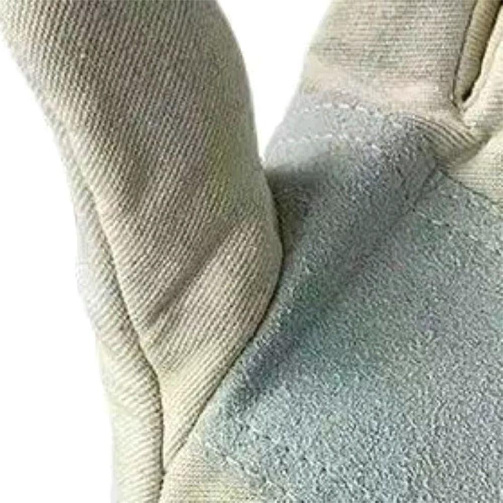 1Pair Stab Proof Canvas Gloves Double Thickened Welding Protective Gloves  Welder Maintenance