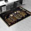1pc. Inspirational Lion Art Rug for Home Decor Office Carpet Chair Cover Outdoor Gift - Motivational Poster with Encouraging Quotes for Son from Mom