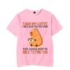 Touch My Coffee I Will Slap You So Hard Graphic Tshirt Funny Capybara Tshirt Fashion Harajuku T-shirt Women Men Brand Tshirt