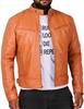 European and American men's leather jacket male teen stand-up collar punk men's locomotive leather jacket