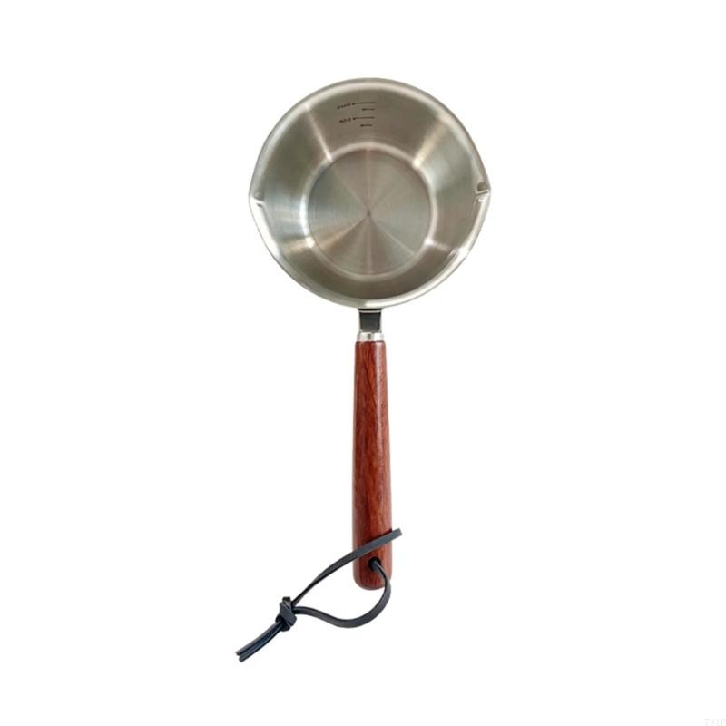 Pouring Sauce Pan for Hot Oil, Milk, and Butter Heating in Meals