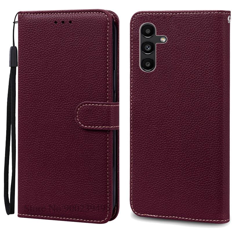 Pouzdro A04S Pro Samsung Galaxy A04s Pouzdro A047F Kožené Peněženkové Vyklápěcí Pouzdro Pro Samsung Galaxy A04S Pouzdro na Telefon Kryt Peněženky Fundas