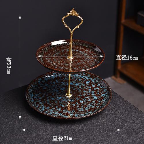 

Керамическая фруктовая тарелка подставка для торта двухъярусная трехъярусная форма для торта десертный столик блюдо для димсамов поднос для закусок фруктовый поднос подставка для дисплея
