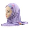 Easy To Wear Girls Instant Hijab Scarf Muslim Hijabs Handmade Flower Amira Lovely Flower Headscarf Turban for 2-6 Years Kids