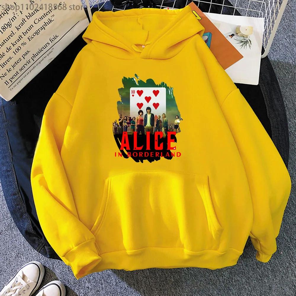 Anime Alice In Borderland Sweatshirt Usagi Arisu Kuina Chishiya Hoodie Spring/Autumn Winter Clothes Men Hoodies