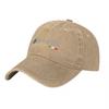 Benelli Logo Embroidered Washed Cotton Baseball Cap Classic Italian Brand Design Vintage Style Adjustable Fit Unisex Hat