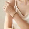 Heart Anklet Bracelet for Women Stainless Steel Colorful Zircon Gold Plated Waterproof Tarnish Free Summer Beach Luxury Jewelry
