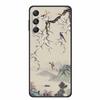 3D Emboss Case For Samsung Galaxy S25 FE Case Flowers Black Silicone Soft Back Cover For Samsung S25 Plus M36 Phone Case Shell
