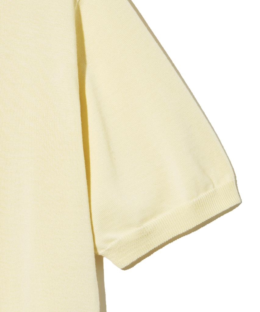 YALE Supima Cotton Short Sleeve Polo Knit Light Yellow