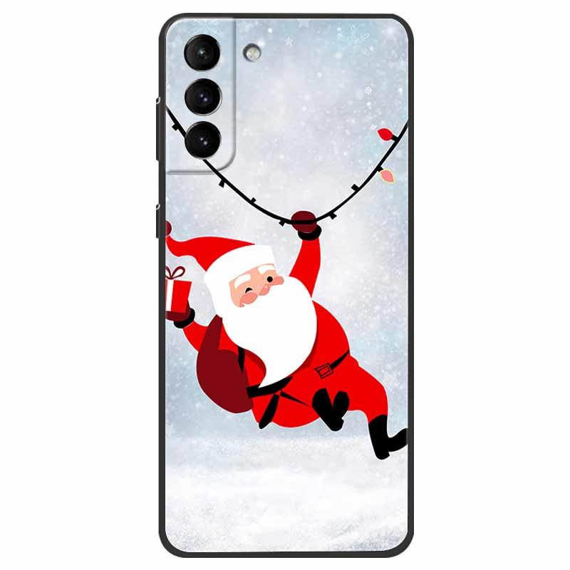 Christmas Case For Samsung S21 Plus Case S21 FE Silicone Soft TPU Cover for Samsung Galaxy S21 / S21 Ultra FE + 5G Case New Year