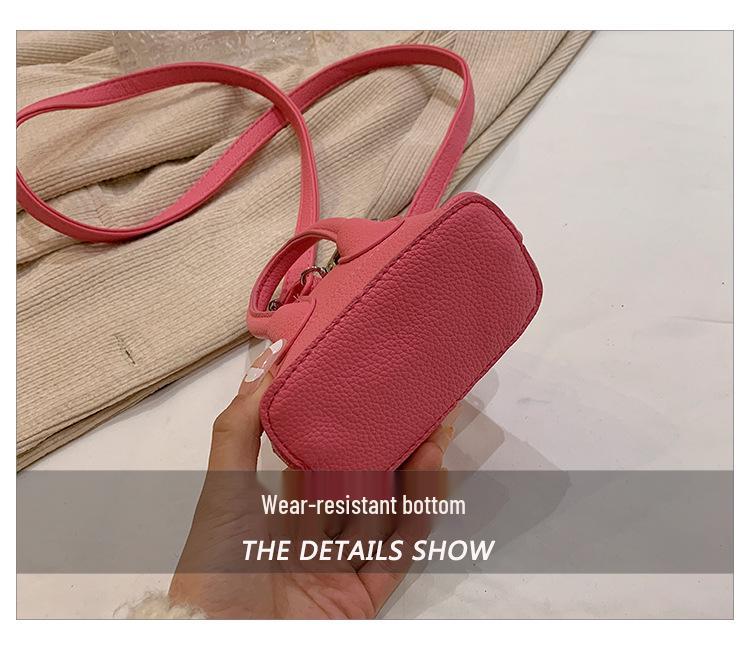 2025 Spring Niche High-End Candy Color Mini Shell Crossbody Bag for Girls