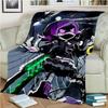 Murder Drones 3D Print Cartoon Uzi V J Robot Gift Blanket,Soft Throw Blanket for Home Bedroom Bed Sofa Travel Picnic Cover Kids