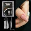 140PCS Matte Surface French Nail Dual Forms Thin Acrylic Nail Tips  French Manicure Tool