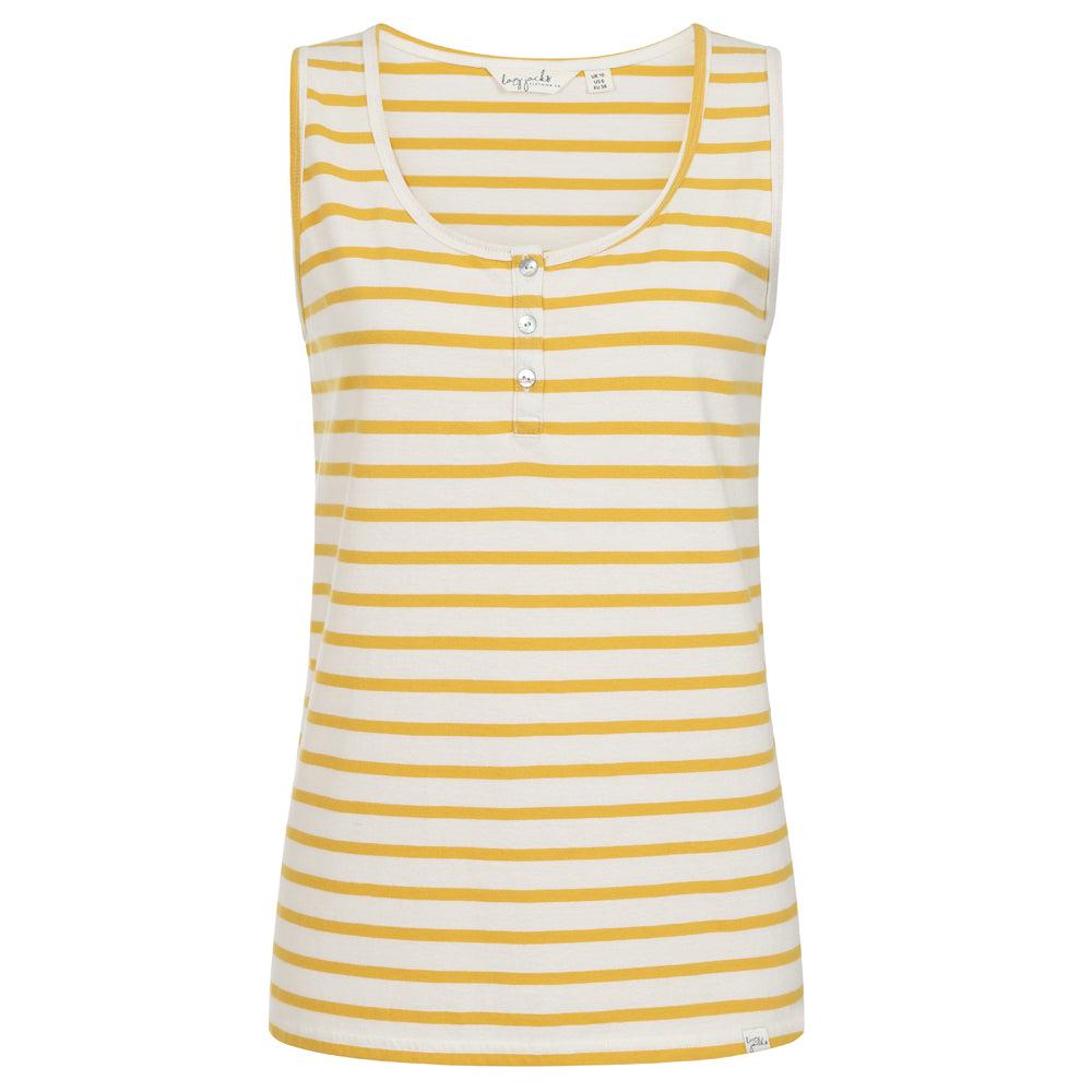 Lazy Jacks Damen Baumwoll-Camisole mit Streifen