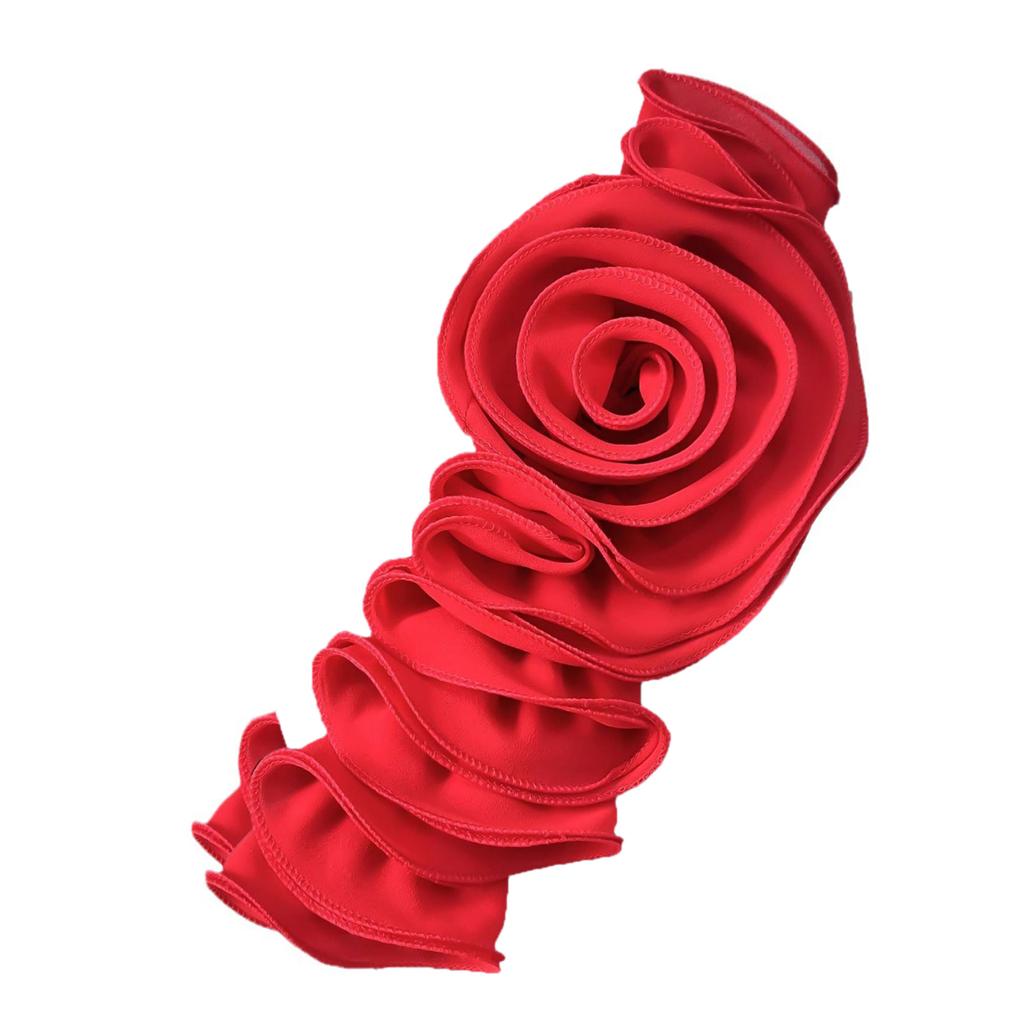 Handmade Flower Appliques Craft Dance Costume Making Materials Ruffle Edge 3D Flower Patches Garment Sewing On Applique