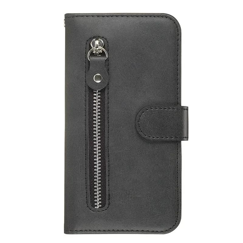 Leather Zipper Flip Wallet Case For Xiaomi 14T 14 13T 12T Redmi 14C 13C 12C Redmi Note 14 13 Pro Plus 12 Turbo 12S Phone Cover