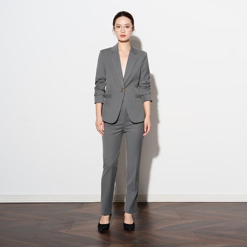 Женский деловой повседневный костюм-двойка (пиджак и брюки) Teluoman L
