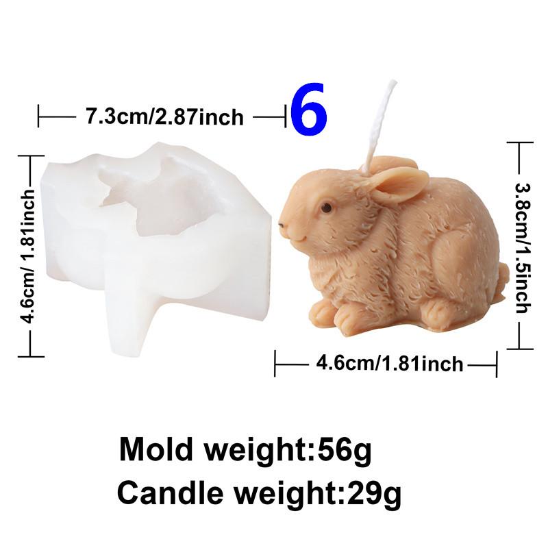 

3D Easter Holding Radish Rabbit Silicone Mold DIY Cute Animal Crafts Resin Gypsum Soap Mold Cake Chocolate Decor Gifts