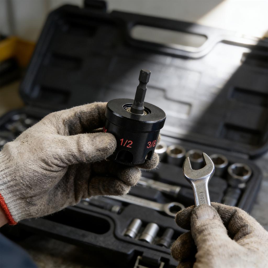 Outil d'extraction hexagonal pour écrous de supports de conduits et systèmes de profilés Outil extracteur de boulons pour tiges filetées de 3/8, 1/4 et 1/2 po