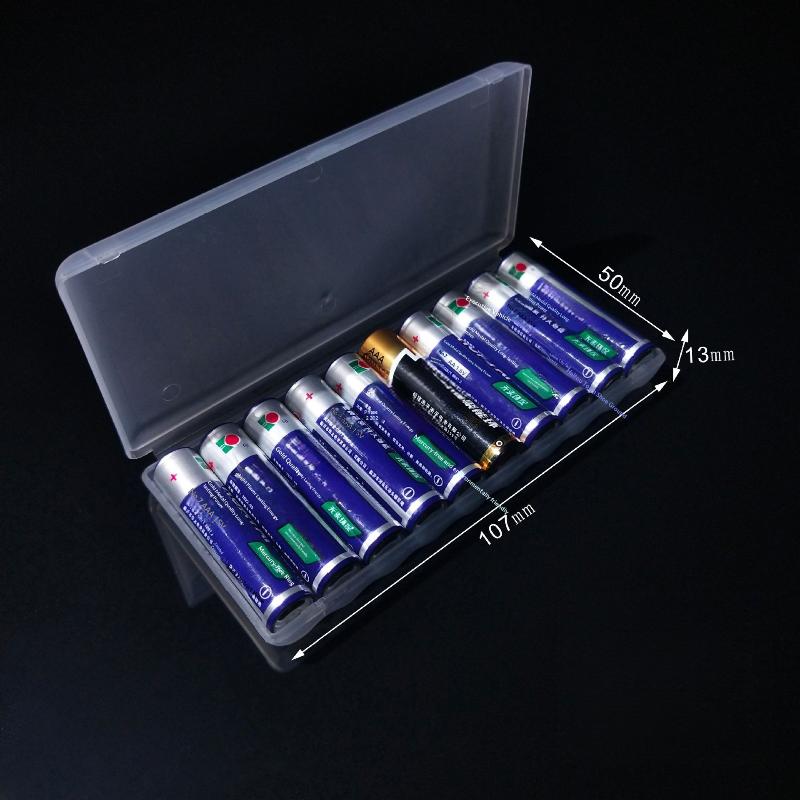 1/3/5Pcs Hard Container Holder Case 10 Slot Battery Storage Box For AAA Plastic Battery Organizer Accessories