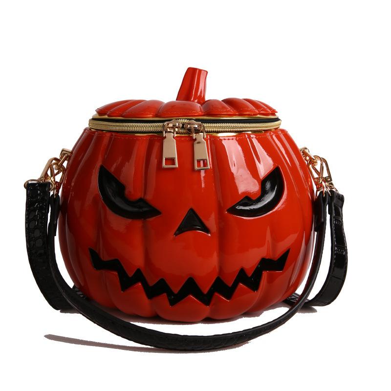 Ins Style New Funny Simulation Pumpkin Bag Female Niche High-Quality Halloween Handbag Shoulder Crossbody Bag