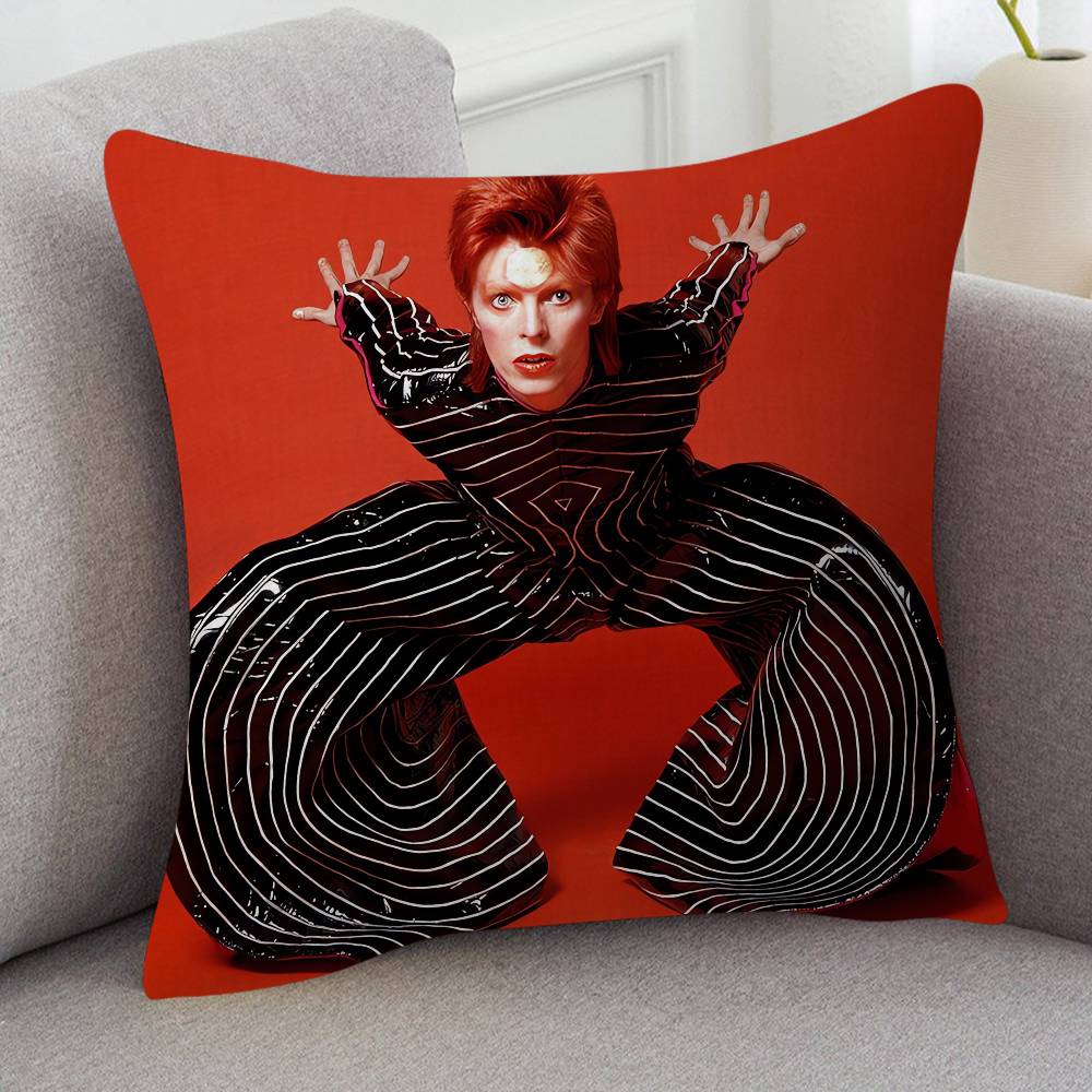 Sänger David Bowie Niedliche Cartoon L Spiel Kissenbezug Kissenhülle Polster Sofa Wurfkissen Heimdekoration Kissenbezug