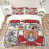 3pcs Tom & Jerry Bedding Set - Includes 1 Quilt Cover and 2 Pillowcases, Comfortable Bedding with Stylish Design for Bedroom, Machine Washab