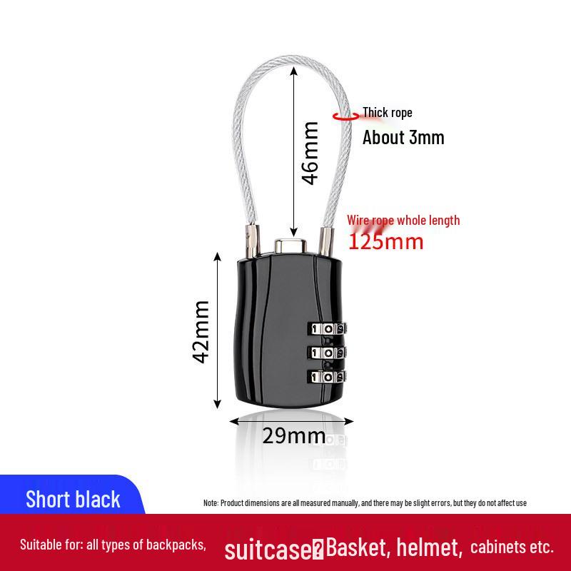 Metal Combination Padlock for Suitcases, Backpacks, Gym Lockers, Doors, and Windows - Zinc Alloy Anti-theft Lock.