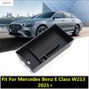 Central Control Armrest Storage Box Container Phone Pallet Holder Tray Accessories For Mercedes Benz E Class W213