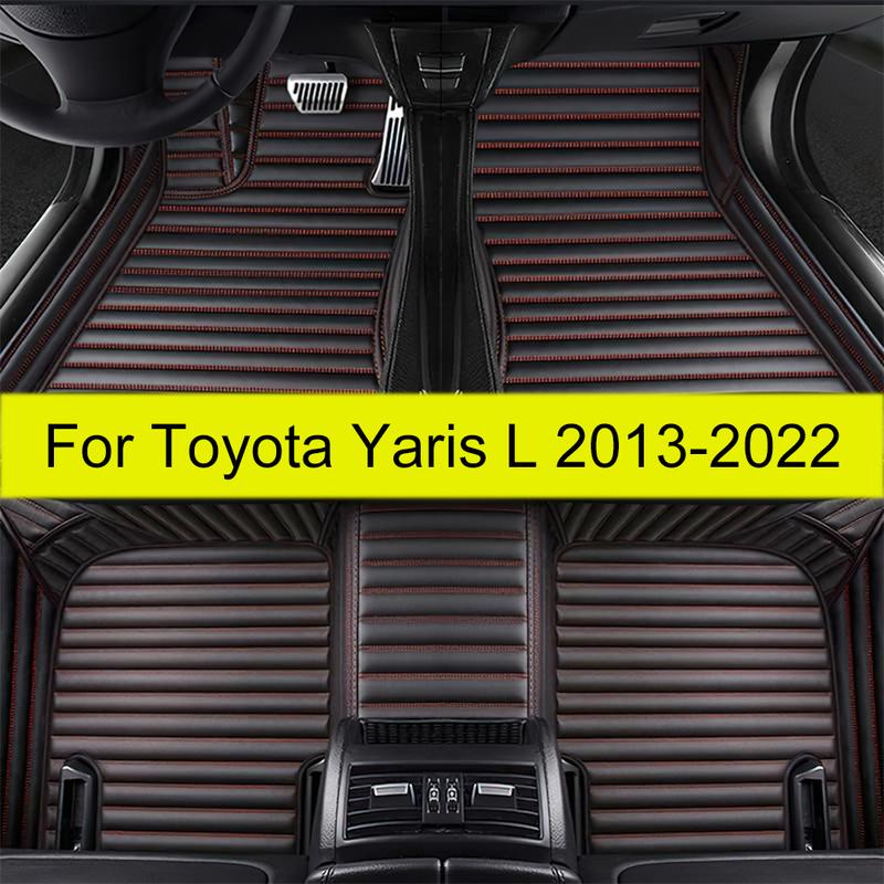 Car Floor Mats For Toyota Yaris L 2013 2014 2015 2016 2017 2018      Auto Foot Pads Interior Accessories