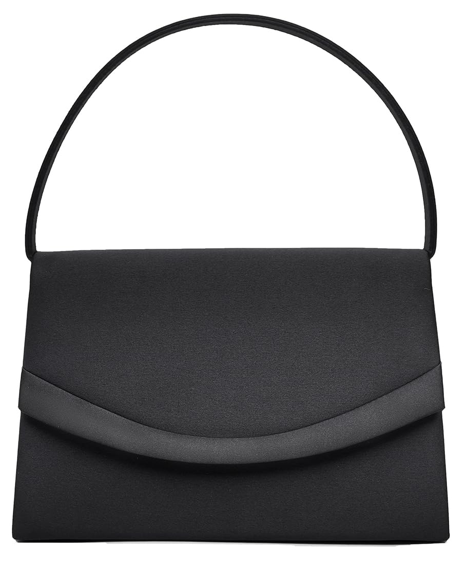 

SUNSPOT Черная Формальная Сумка-Клатч для Женщин, Легкая и Элегантная, Идеально Подходит для Поминок, Похорон, Выпускных, Церемоний Вступления, Свадеб, Школы