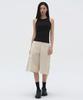 Woman Women'S Wide Cargo Bermuda Pants [Cream]