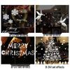 72x54CM White Christmas Static Cling Window Decal