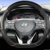 Skórzana Pokrowiec na Kierownicę Samochodową dla Hyundai I30 Tucson Ioniq N Grand I10 Elantra I30n I20 Ix35 Palisade Ix20 Kona Santa fe
