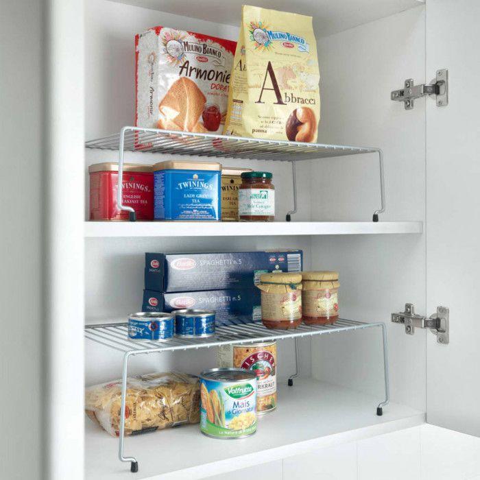 Rack À Vaisselle - Metaltex - Sky - Empilable - 2 Pièces - Métal Argenté 47 Cm