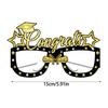 Pack Of 6 Black And Gold Graduation Glasses 2025 Glitter Eyeglasses For Photo Booth Props And Party Favors