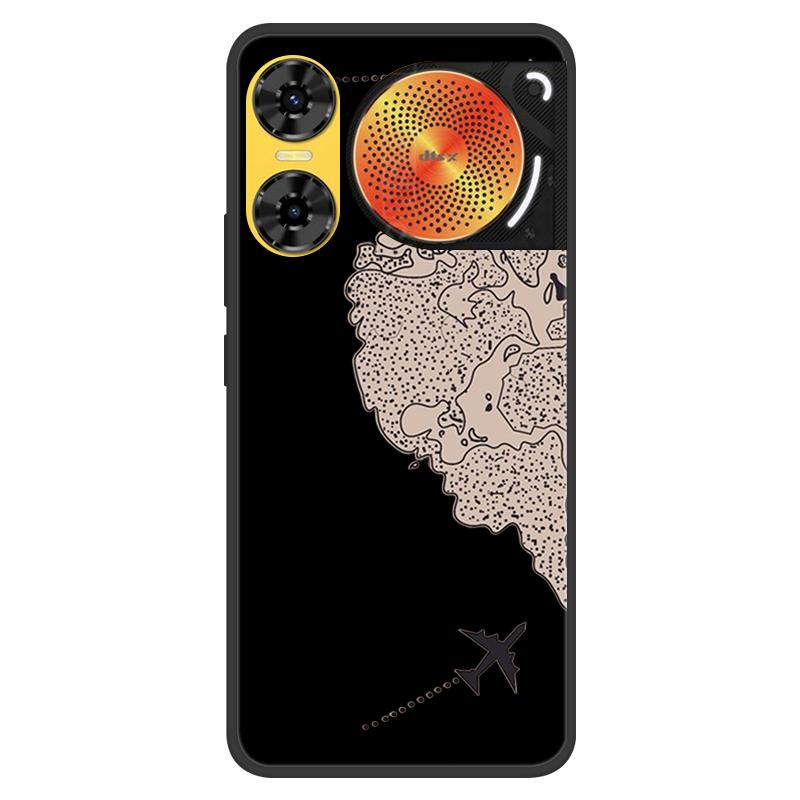 For ZTE Nubia Music 2 Case 2025 New 5G Fashion Flower Soft Silicone Shockproof Bumper For nubia Music2 5G Strip Phone Back Cover